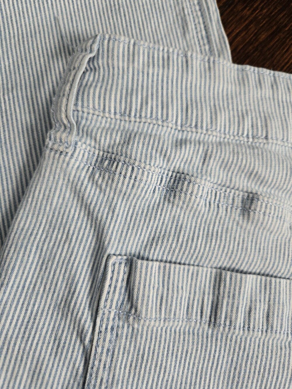 Wide Leg High Rise American Eagle Stripe Carpenter Cotton Pants Size 16